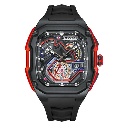 LILUOKE Men's Motorcycle Watch - Mechanical Dial Design, 30 Meter Water Resistance, Hexagonal Durable Case（DT - LK9020G - 01） - Liluoke WatchesLILUOKE Men's Motorcycle Watch - Mechanical Dial Design, 30 Meter Water Resistance, Hexagonal Durable Case（DT - LK9020G - 01）Liluoke WatchesLiluoke WatchesLILUOKE Men's Motorcycle Watch - Mechanical Dial Design, 30 Meter Water Resistance, Hexagonal Durable Case（DT - LK9020G - 01）DT - LK9020G - 014996210162DT - LK9020G#incrementing_num