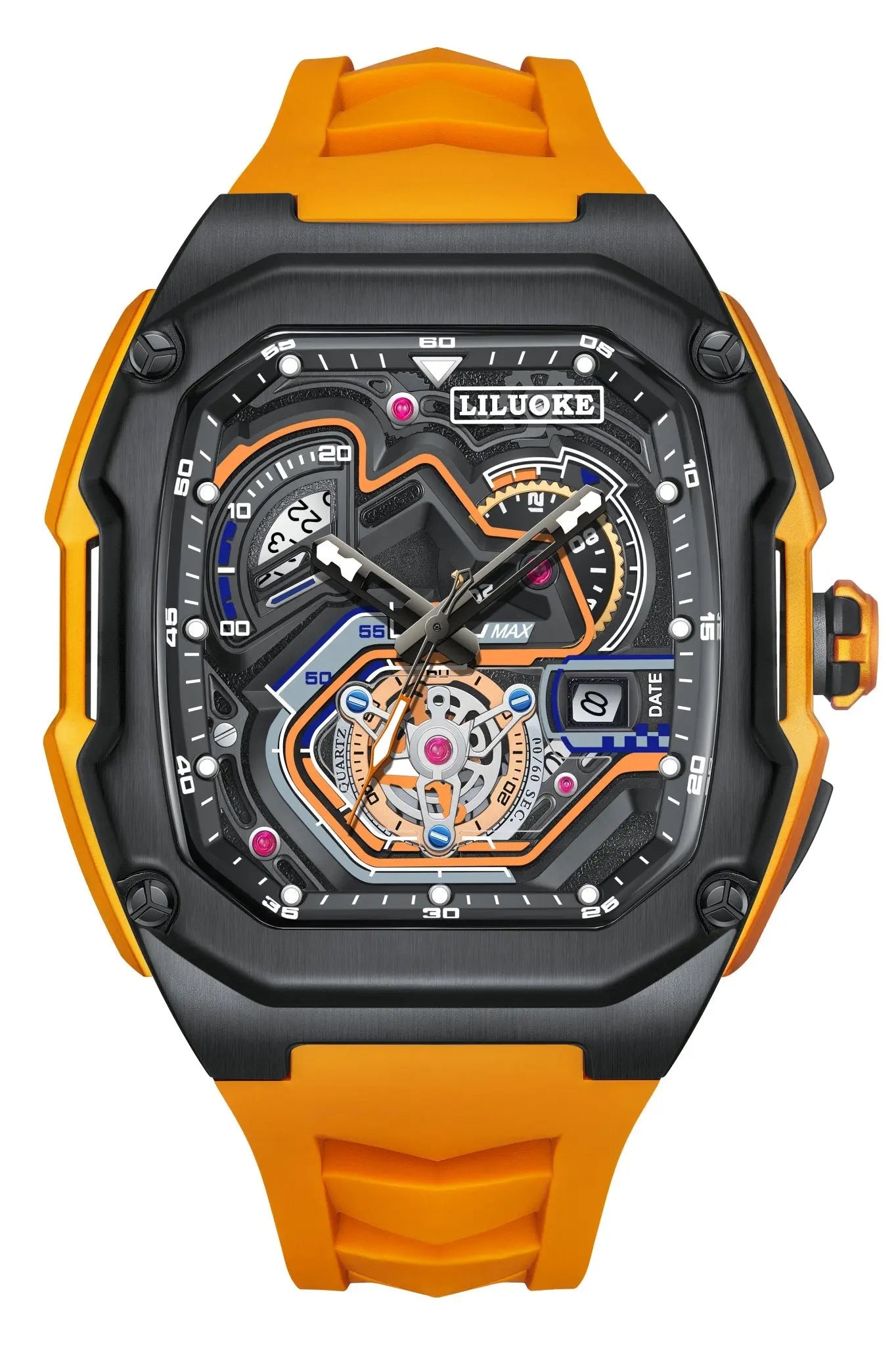 LILUOKE Men's Motorcycle Watch - Mechanical Dial Design, 30 Meter Water Resistance, Hexagonal Durable Case（DT - LK9020G - 02） - Liluoke WatchesLILUOKE Men's Motorcycle Watch - Mechanical Dial Design, 30 Meter Water Resistance, Hexagonal Durable Case（DT - LK9020G - 02）Liluoke WatchesLiluoke WatchesLILUOKE Men's Motorcycle Watch - Mechanical Dial Design, 30 Meter Water Resistance, Hexagonal Durable Case（DT - LK9020G - 02）DT - LK9020G - 024996210155DT - LK9020G#incrementing_num