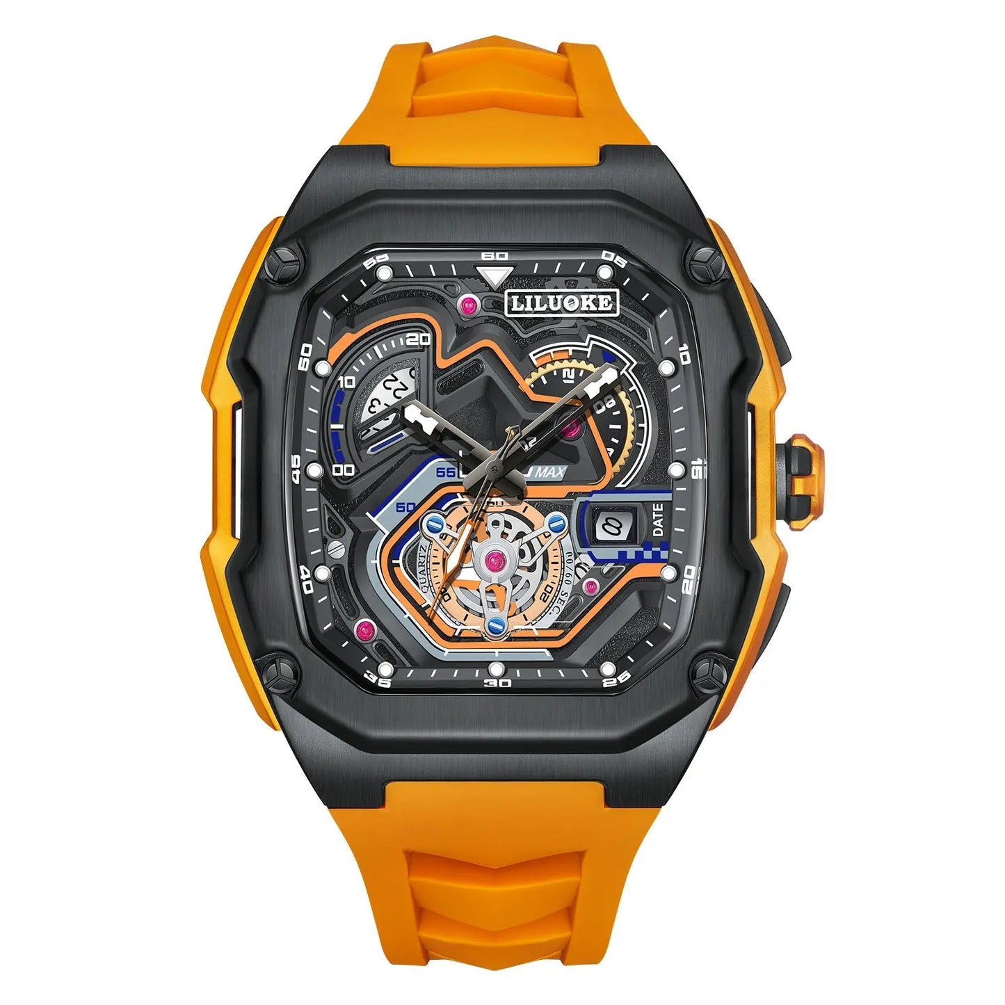 LILUOKE Men's Motorcycle Watch - Mechanical Dial Design, 30 Meter Water Resistance, Hexagonal Durable Case（DT - LK9020G - 02） - Liluoke WatchesLILUOKE Men's Motorcycle Watch - Mechanical Dial Design, 30 Meter Water Resistance, Hexagonal Durable Case（DT - LK9020G - 02）Liluoke WatchesLiluoke WatchesLILUOKE Men's Motorcycle Watch - Mechanical Dial Design, 30 Meter Water Resistance, Hexagonal Durable Case（DT - LK9020G - 02）DT - LK9020G - 024996210155DT - LK9020G#incrementing_num