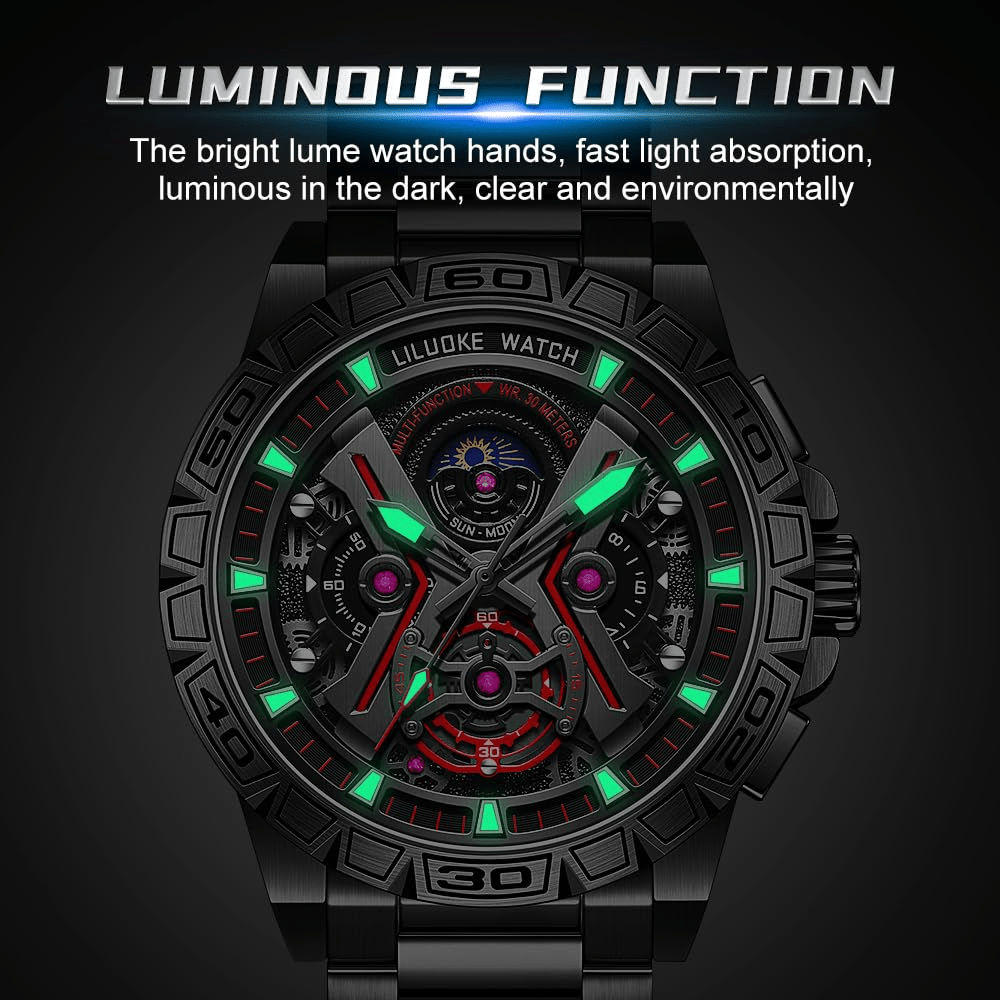 LILUOKE Mens Watches for Professional & Multicolor, Fashion Business Watches Mens, Star Wars Lightsaber Concept Watches（LK9005G, LK9005G - 01） - Liluoke WatchesLILUOKE Mens Watches for Professional & Multicolor, Fashion Business Watches Mens, Star Wars Lightsaber Concept Watches（LK9005G, LK9005G - 01）Liluoke WatchesLiluoke WatchesLILUOKE Mens Watches for Professional & Multicolor, Fashion Business Watches Mens, Star Wars Lightsaber Concept Watches（LK9005G, LK9005G - 01）DT - LK9005G - 01743856143