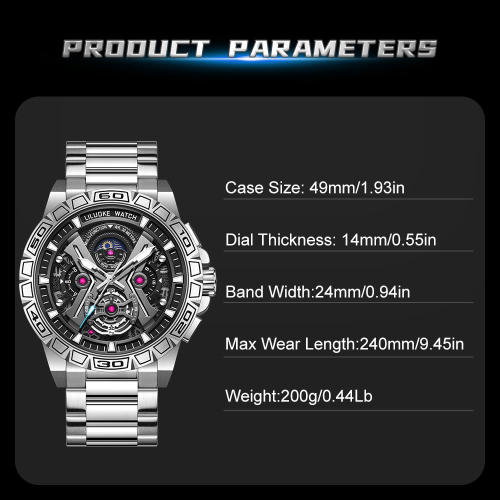 LILUOKE Mens Watches for Professional & Multicolor, Fashion Business Watches Mens, Star Wars Lightsaber Concept Watches（LK9005G, LK9005G - 02） - Liluoke WatchesLILUOKE Mens Watches for Professional & Multicolor, Fashion Business Watches Mens, Star Wars Lightsaber Concept Watches（LK9005G, LK9005G - 02）Liluoke WatchesLiluoke WatchesLILUOKE Mens Watches for Professional & Multicolor, Fashion Business Watches Mens, Star Wars Lightsaber Concept Watches（LK9005G, LK9005G - 02）DT - LK9005G - 02743856143